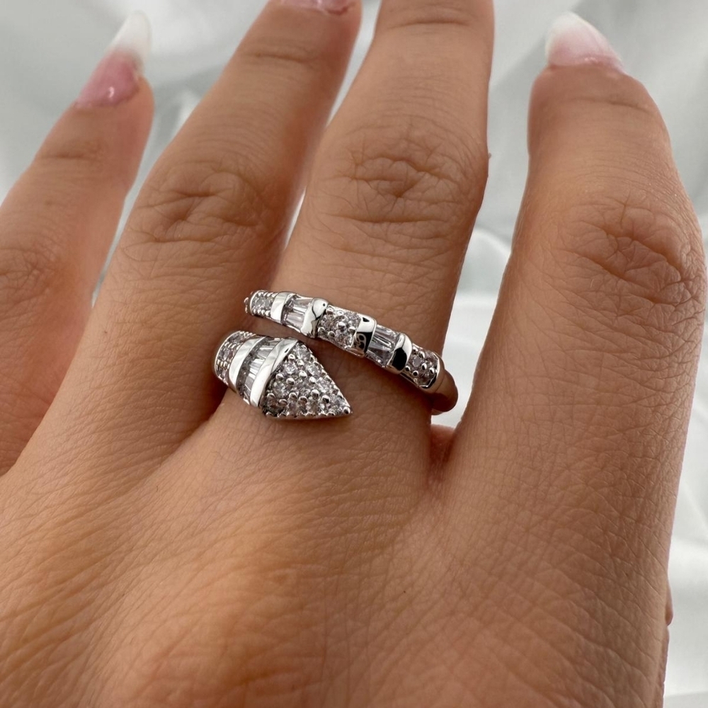 Anthropologie Elegant Silver Snake Ring